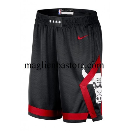 Chicago Bulls Pantaloncini Nike 2023-2024 City Edition Nero Swingman - Uomo